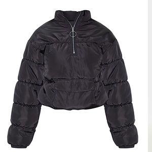 Black puffer jacket